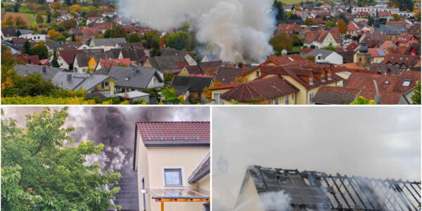 Feuerinferno in Sinsheim-Weiler: Zwei Scheunen in Flammen – Feuerwehr verhindert Katastrophe in letzter Minute