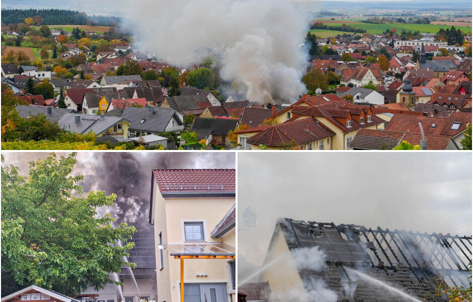 Feuerinferno in Sinsheim-Weiler: Zwei Scheunen in Flammen – Feuerwehr verhindert Katastrophe in letzter Minute