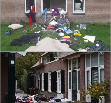 Horrible in Haaren: Man verliest controle en vernielt zijn huis, meubels vliegen naar buiten 👇