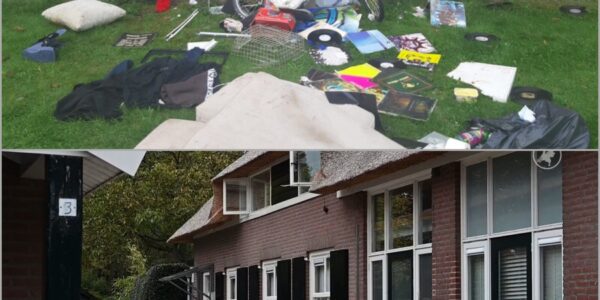 Horrible in Haaren: Man verliest controle en vernielt zijn huis, meubels vliegen naar buiten 👇