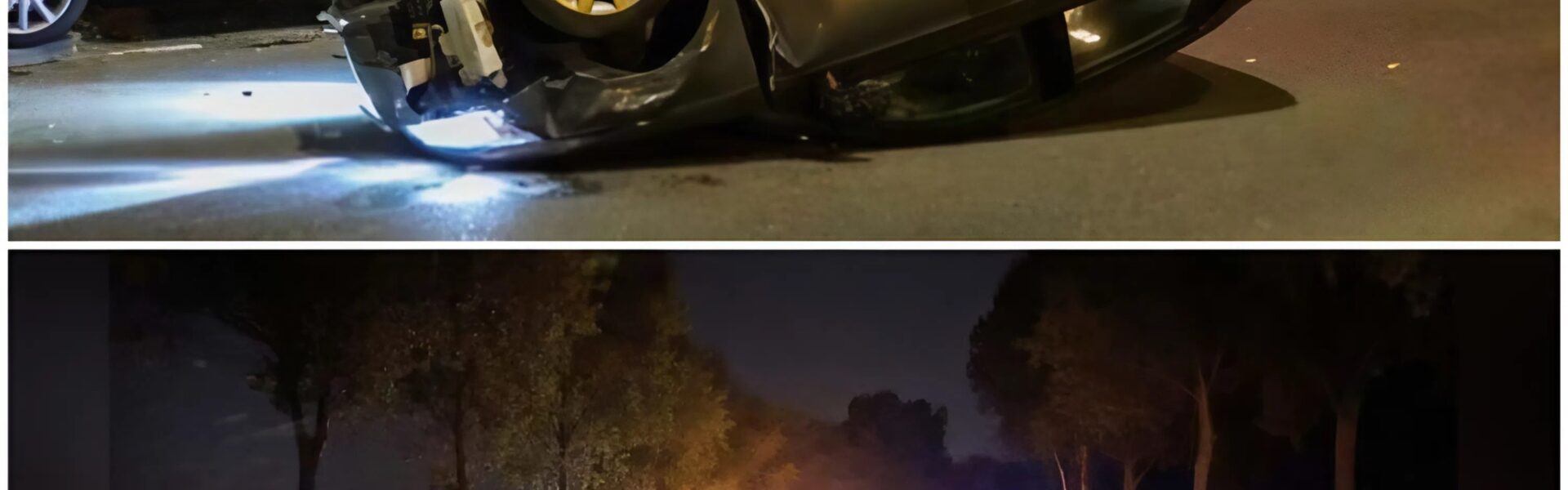 Nachtelijke ravage in Prins Alexander: automobiliste ramt meerdere voertuigen en slaat over de kop