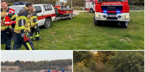 Kurioser Einsatz am Epplesee: Als ein harmloses Bad für einen Großeinsatz sorgte