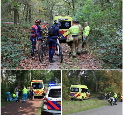 “Alarm in Overloon: Mountainbiker bewusteloos aangetroffen in bos"