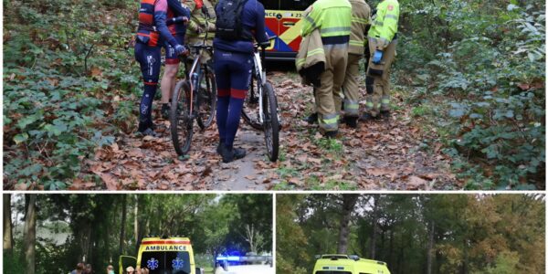 “Alarm in Overloon: Mountainbiker bewusteloos aangetroffen in bos"