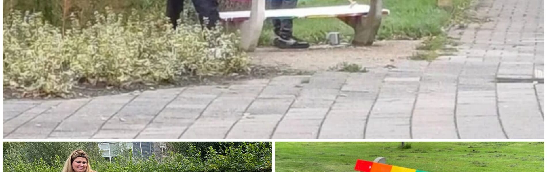 Regenboogbankje in Limburg vernield: ‘Niet onze kinderen verzouwen!’ – Discussie over tolerantie laait opnieuw op