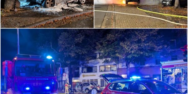 Fahrer fluchtet aus brennendem Auto nach Crash gegen Baum – Polizei sucht Zeugen
