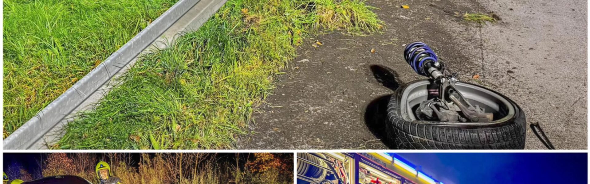 „Schock auf der A995 bei Unterhaching: Überholmanöver eines 20-Jährigen führt zu schwerem Unfall – drei Schwerverletzte…"