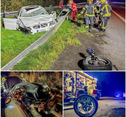 „Schock auf der A995 bei Unterhaching: Überholmanöver eines 20-Jährigen führt zu schwerem Unfall – drei Schwerverletzte…"