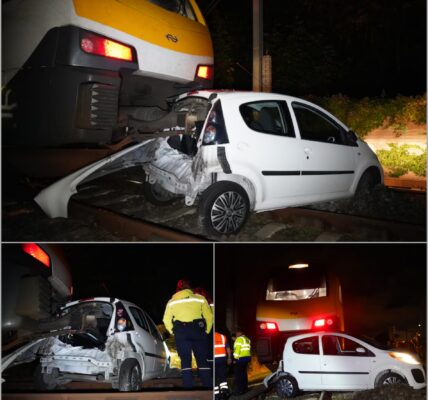 Adembenemend moment op het spoor in Boxtel: Bestuurder ontsnapt op het nippertje aan de dood 👇