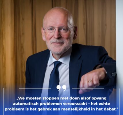 Frans Timmermans: “Er is een azc op 5 minuten fietsen van mijn huis, ik merk er nooit wat van”