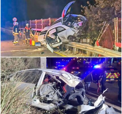 Mit Vollgas in die Betonwand: 19-Jährige verliert Kontrolle auf B16 – Feuerwehr im Großeinsatz!