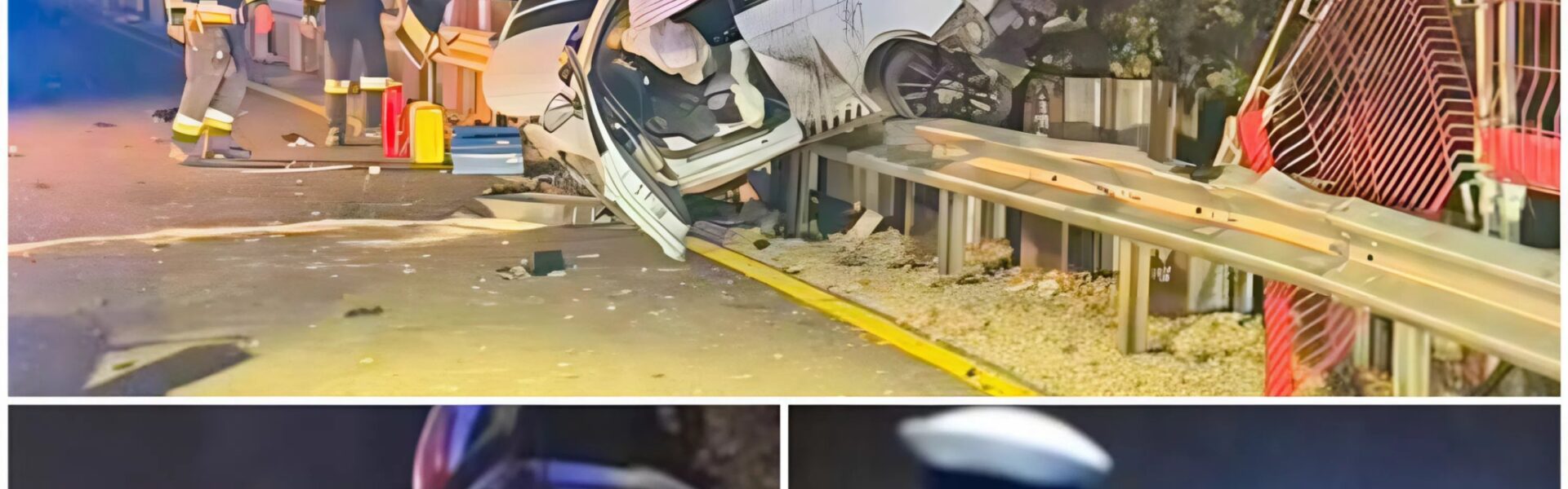 ‼️ Spektakulärer Unfall auf der B 16 bei Biburg – 19-Jährige fährt mit überhöhter Geschwindigkeit in eine Betonschutzwand