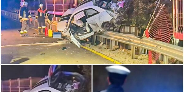 ‼️ Spektakulärer Unfall auf der B 16 bei Biburg – 19-Jährige fährt mit überhöhter Geschwindigkeit in eine Betonschutzwand