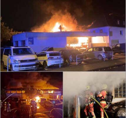 Brand-Horror in Deutschland: Autowerkstatt explodiert in Flammenmeer! 👇