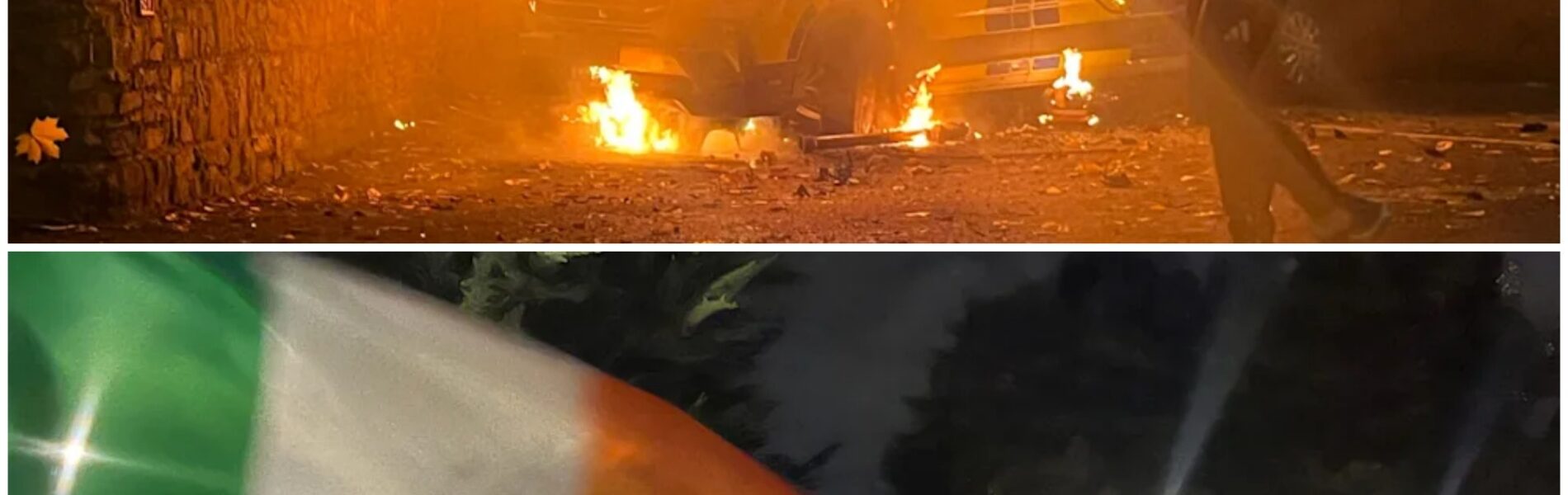 Krawalle vor Asylunterkunft in Dublin: Polizei verhindert Sturm durch Schildwall