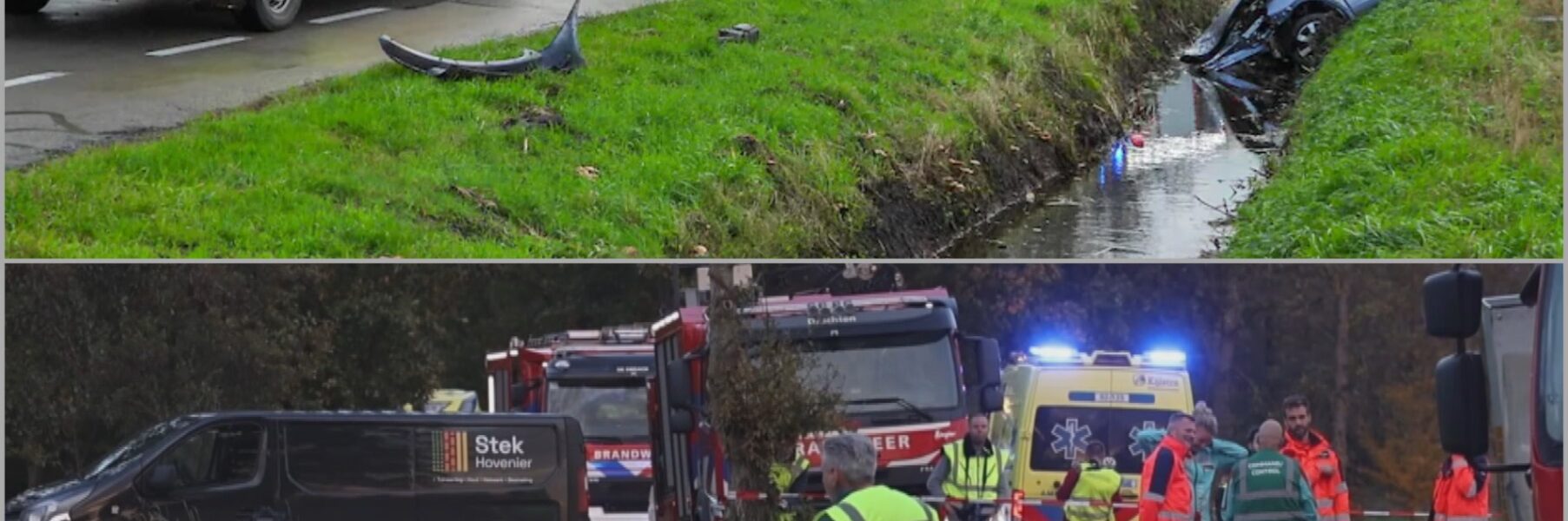 Auto total loss, levens verwoest: Jonge man sterft ter plekke in De Wilgen 👇