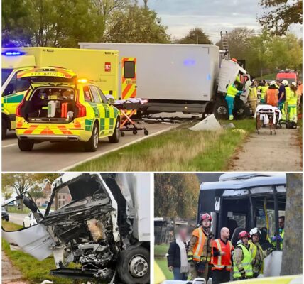 Lijnbus en vrachtwagen botsen in Boezinge: vier lichtgewonden, vrachtwagenchauffeur uur lang gekneld