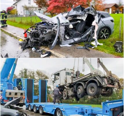 Horror-Crash im Schwarzwald: Frau aus zerstörtem VW gerettet, Laster kollidierte frontal! 🚨‼️