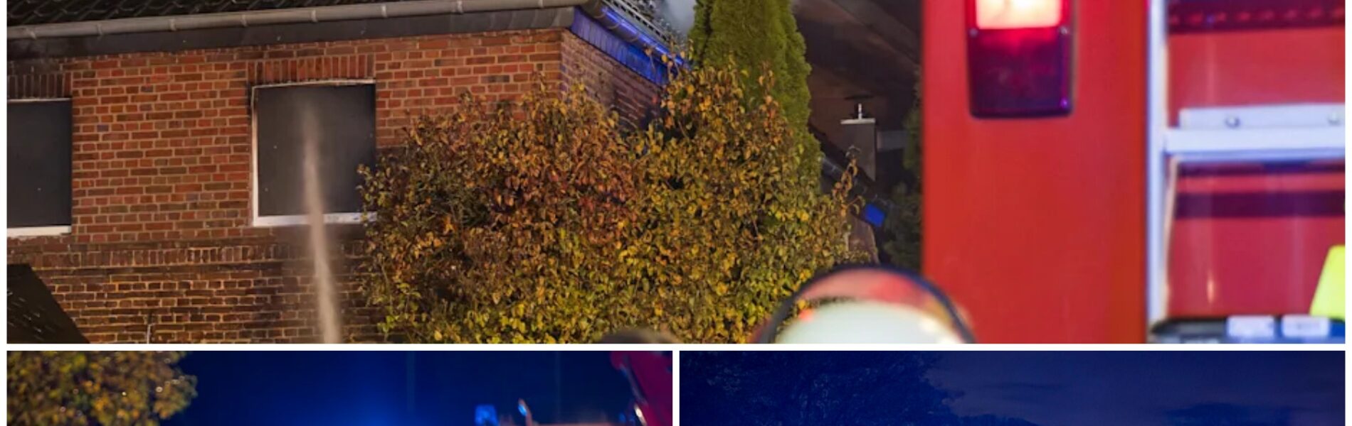 Polizei schutzt Feuerwehr bei gefährlichem Brandeinsatz in Schwalmtal (NRW)