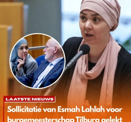 LEK! Sollicitatie van Esmah Lahlah naar burgemeesterschap Tilburg onthuld — midden in verkiezingsstrijd