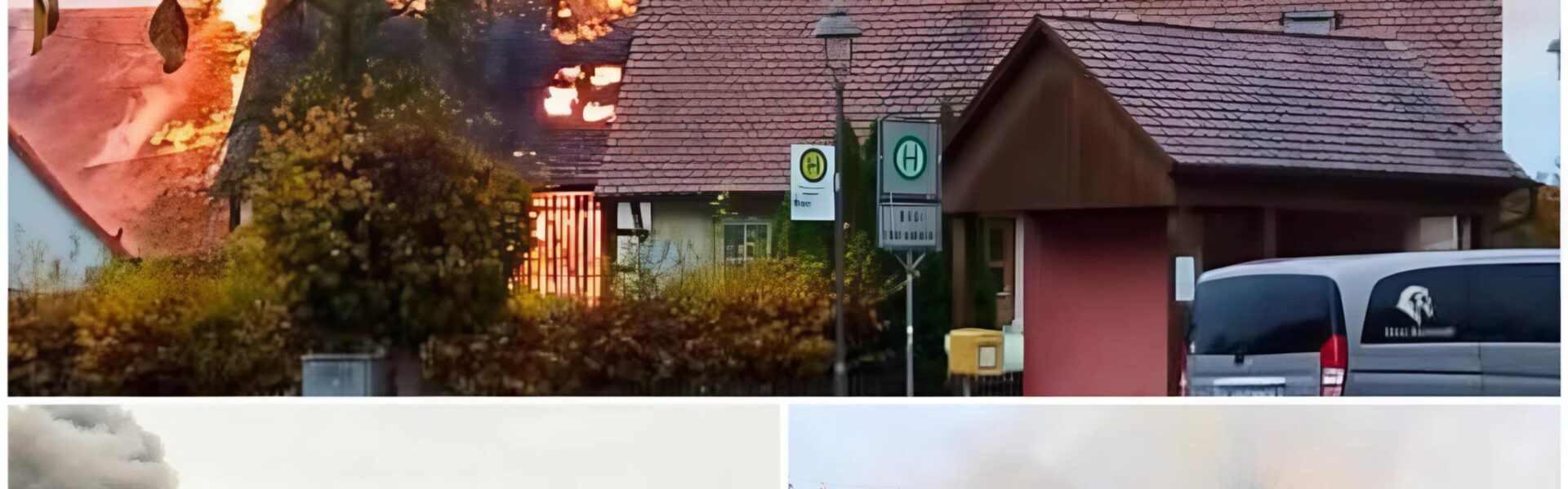 🔥 Großbrand in Dombühl: Scheune komplett zerstört – Zwei Schafe gerettet, Schaden über 300.000 Euro 🔥