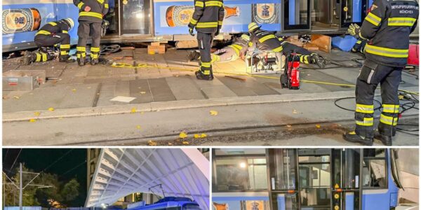 🚆 Dramatisches Straßenbahnunglück in München-Schwabing: Tram entgleist – vier Verletzte, Chaos am Abend