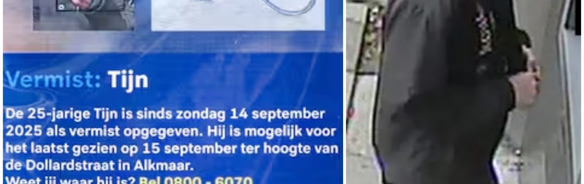 Vermiste Tijn (25) dood aangetroffen – politie en OM gaan uit van misdrijf