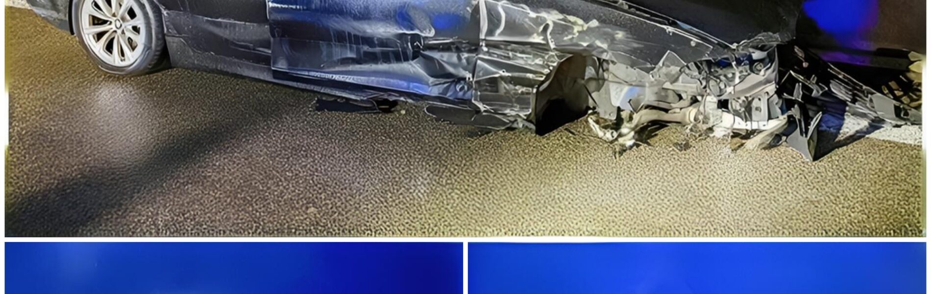 BMW schleudert mehrfach in Leitplanken