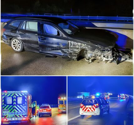 BMW schleudert mehrfach in Leitplanken