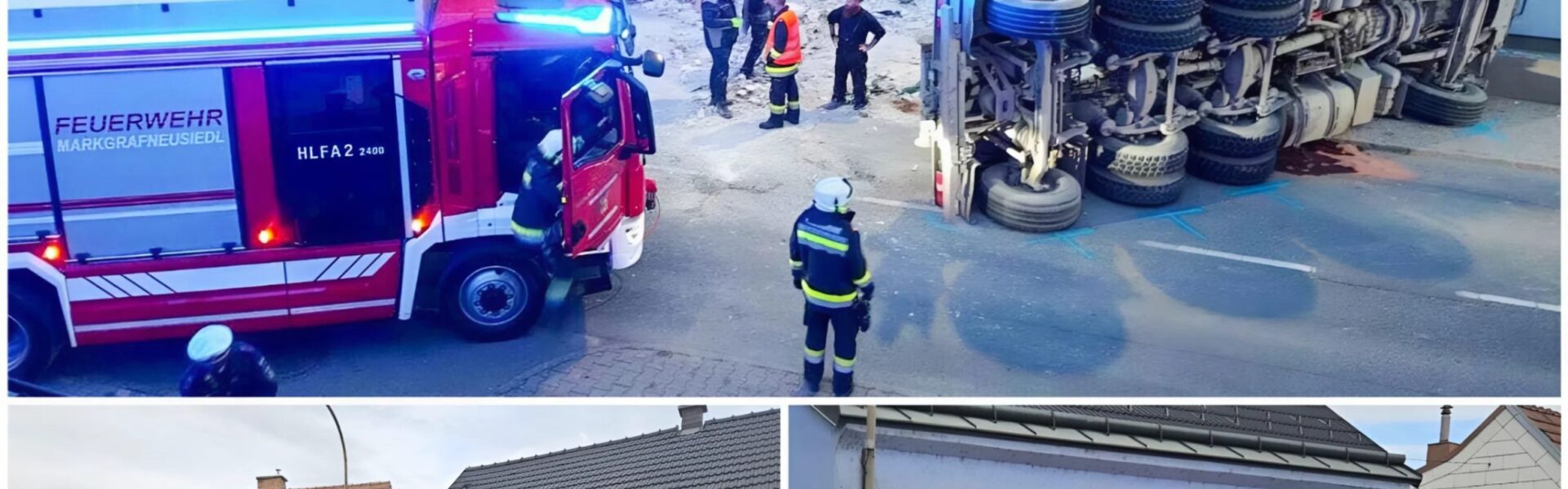 💥 LKW kracht in Wohnhaus in Markgrafneusiedl – Gebäude einsturzgefährdet, Fahrer verletzt 💥