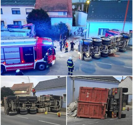 💥 LKW kracht in Wohnhaus in Markgrafneusiedl – Gebäude einsturzgefährdet, Fahrer verletzt 💥