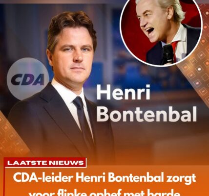“Bontenbal daagt Wilders uit: ‘PVV-stemmers komen bedrogen uit’ – Is dit de comeback van het CDA?