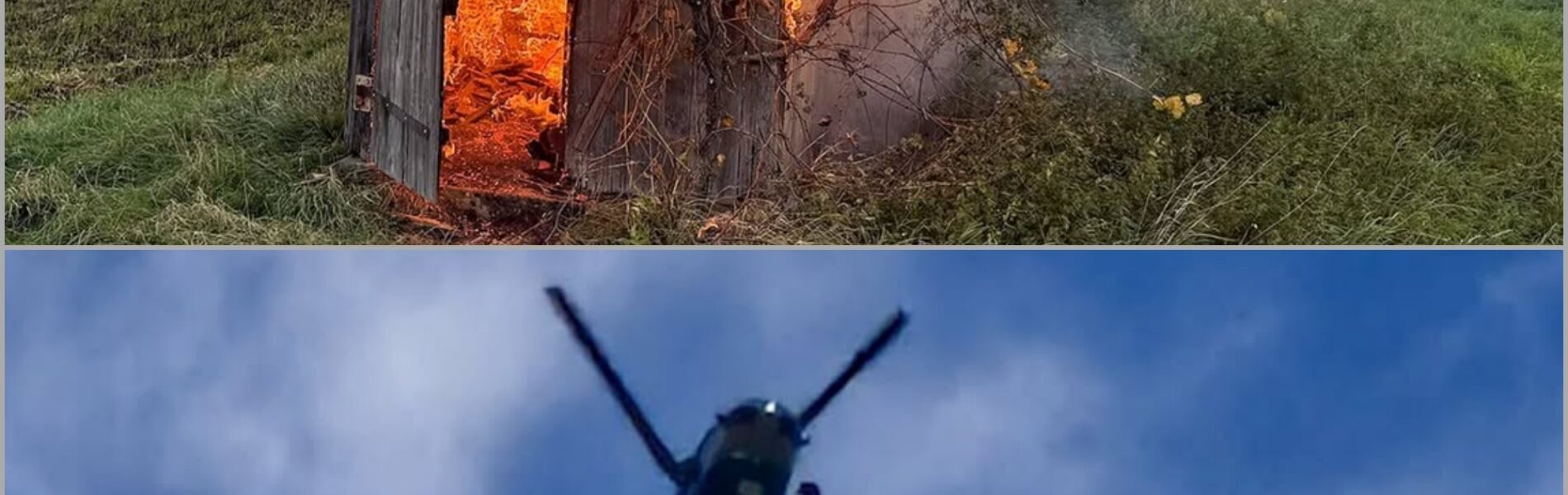 Zwei Weinberghütten brennen lichterloh bei Bruchsal — Polizei setzt Hubschrauber ein, doch was die Luftaufnahmen zeigten, verrät meer dan gedacht‼️👇