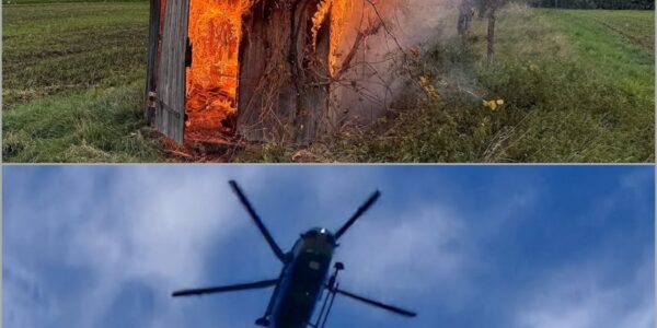 Zwei Weinberghütten brennen lichterloh bei Bruchsal — Polizei setzt Hubschrauber ein, doch was die Luftaufnahmen zeigten, verrät meer dan gedacht‼️👇