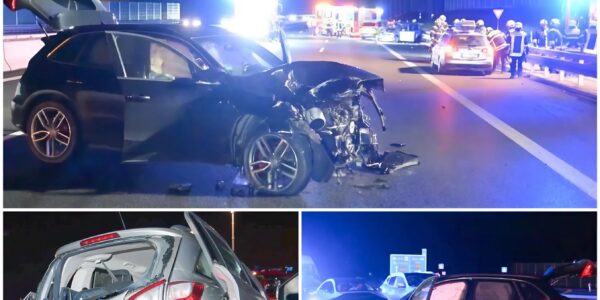 Schwerer Massencrash auf der A8 bei Ulm: Drei Verletzte, Autobahn stundenlang gesperrt 🚨🚗💥