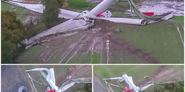 Dramatischer Zwischenfall im Münsterland: Windrad stürzt aus 125 Metern Höhe ab