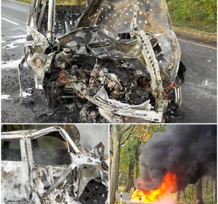 Frontalcrash auf der K 275 bei Nellinghof‑Schierberg: Pkw gerät gegen Baum, Fahrzeug gerät in Vollbrand