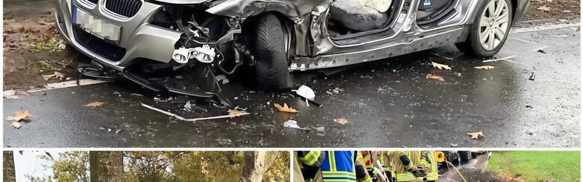 Schwerer Verkehrsunfall in Kleinoldendorf: Traktor kollidiert mit BMW – Zwei Personen verletzt