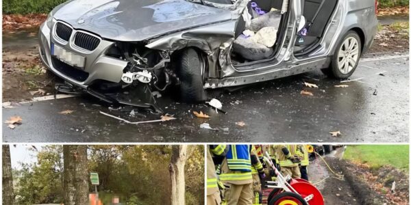 Schwerer Verkehrsunfall in Kleinoldendorf: Traktor kollidiert mit BMW – Zwei Personen verletzt