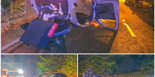 Schwerer Unfall in Karlsruhe-Hohenwettersbach: Peugeot-Fahrer prallt auf parkendes Auto und überschlägt sich