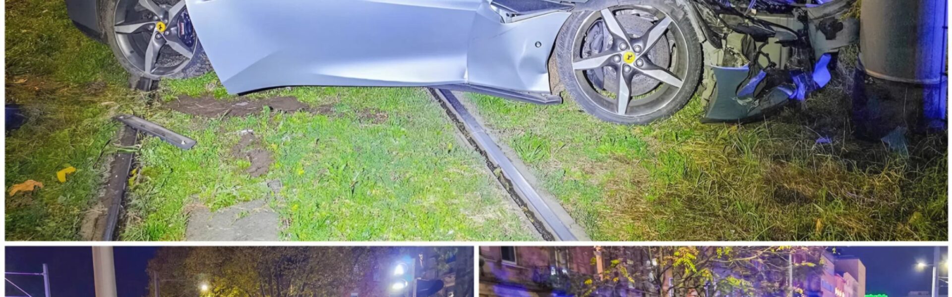 Spektakulärer Ferrari-Unfall in Karlsruhe-Oststadt: Luxuswagen zerstört – drei Verletzte