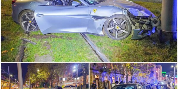 Spektakulärer Ferrari-Unfall in Karlsruhe-Oststadt: Luxuswagen zerstört – drei Verletzte