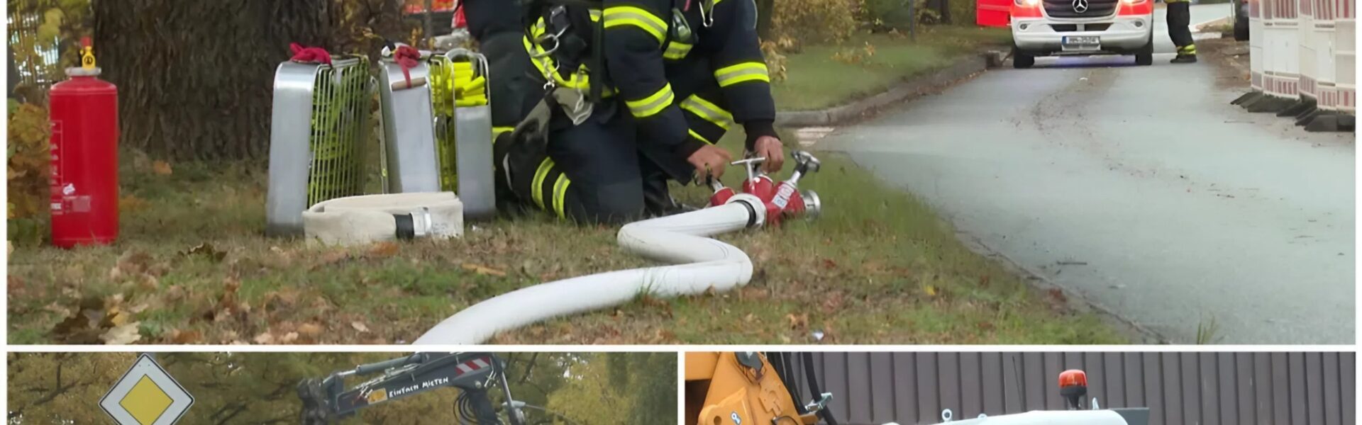 Explosionsgefahr in Hamburg-Osdorf: Beschädigte Gasleitung sorgt für Großeinsatz der Feuerwehr