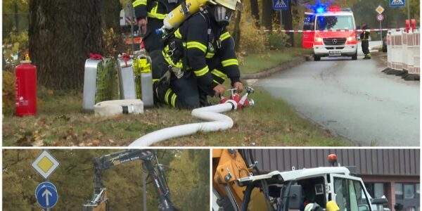 Explosionsgefahr in Hamburg-Osdorf: Beschädigte Gasleitung sorgt für Großeinsatz der Feuerwehr