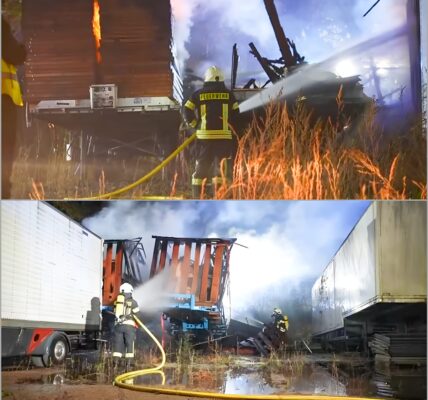 🔥 Schock in Brandenburg: Erneuter Großbrand zerstört Schausteller-Lkw – Berliner Weihnachtsmarkt in Gefahr!👇