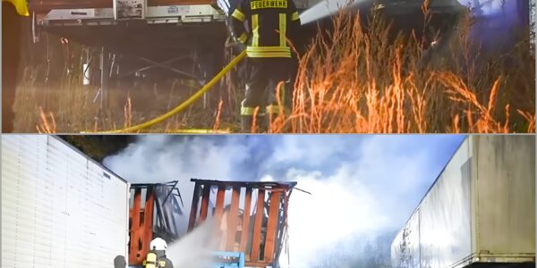 🔥 Schock in Brandenburg: Erneuter Großbrand zerstört Schausteller-Lkw – Berliner Weihnachtsmarkt in Gefahr!👇