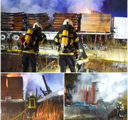 Verheerender Brandanschlag auf Schaustellerfamilie in Brandenburg – 40 Weihnachtsbuden und Lkw zerstört