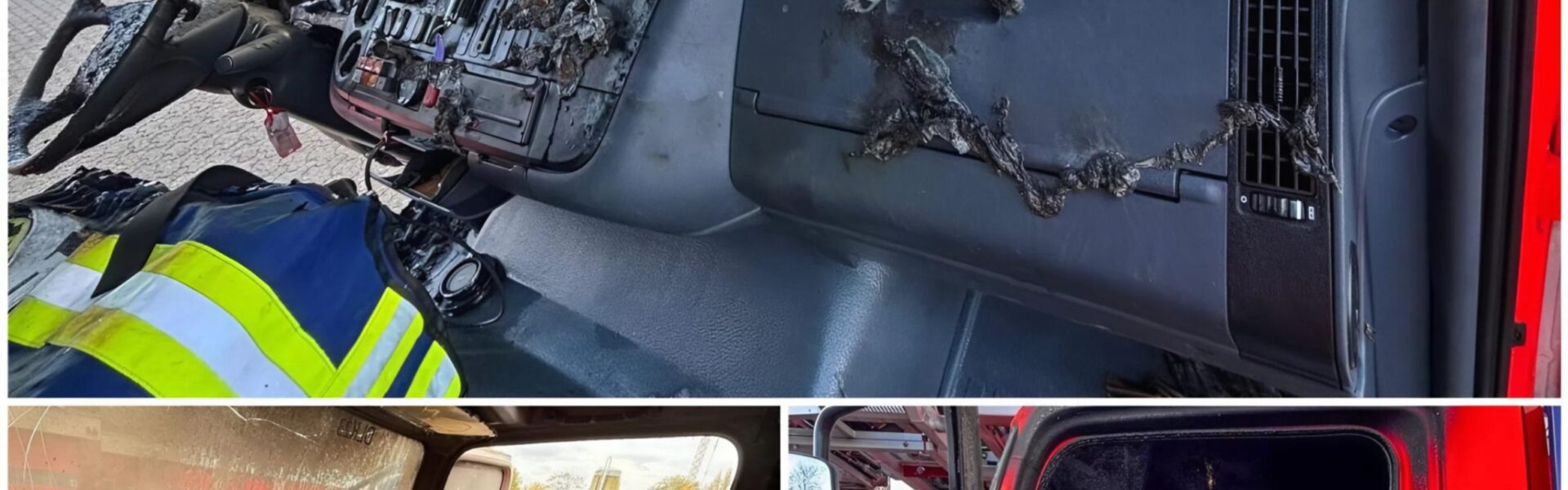 Feuer bei der Feuerwehr Datteln – Drehleiter fängt plötzlich in der Fahrzeughalle Feuer