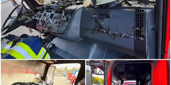 Feuer bei der Feuerwehr Datteln – Drehleiter fängt plötzlich in der Fahrzeughalle Feuer