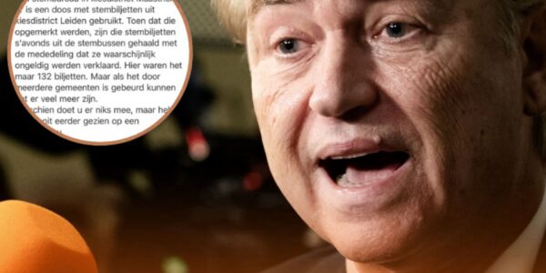 NET BINNEN: Wilders Zaait Twijfel Over Stemproces — Beschuldigingen van ‘Gesjoemel’ Leiden Tot Politieke Storm